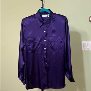 Purple Button-Up Shirt